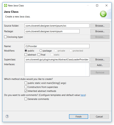 Extending CTL with Java Functions